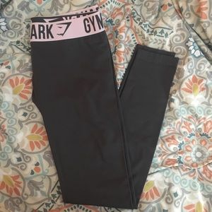 Gymshark Charcoal/Chalk Pink Fit Leggings